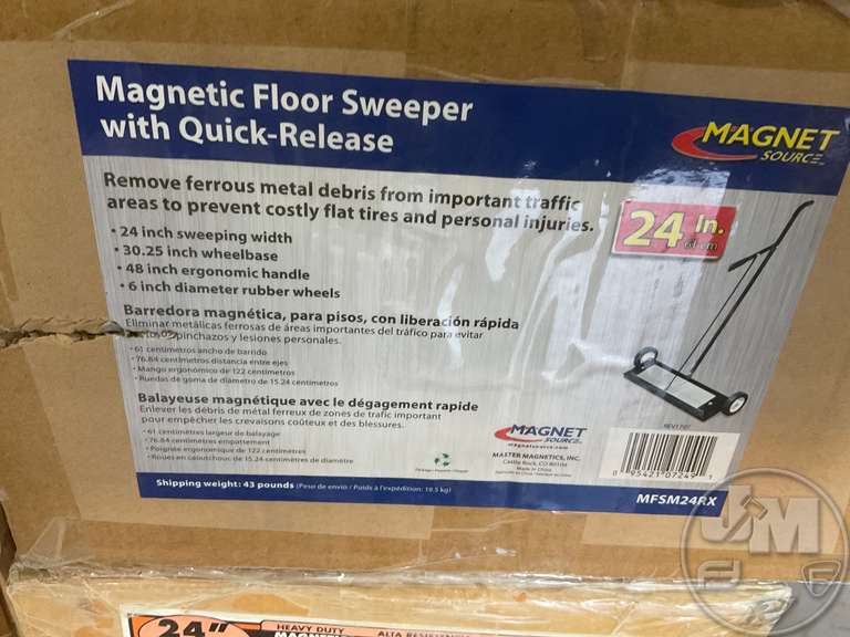 QTY (4) FLOOR SWEEPER WITH QUICK RELEASE Jeff Martin Auctioneers, Inc.