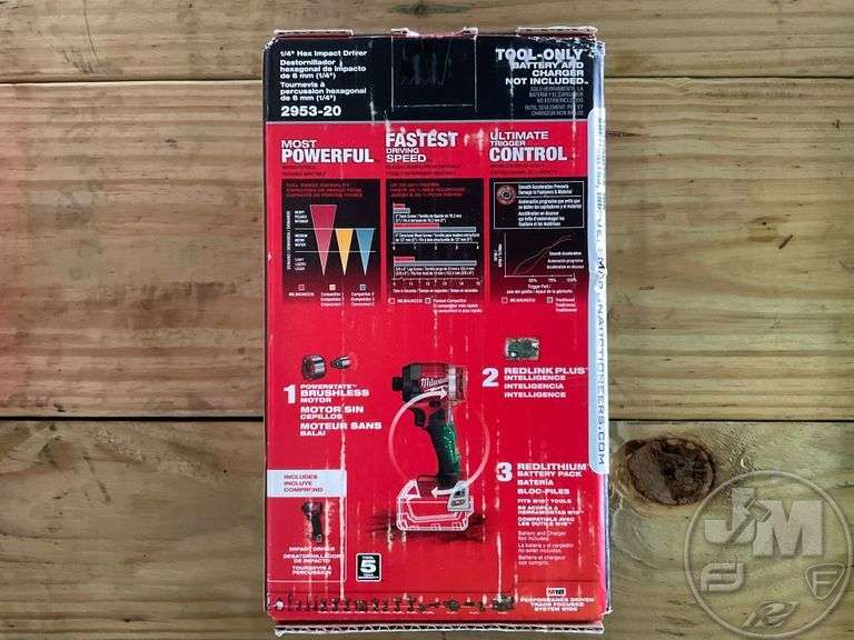 MILWAUKEE 2953-20 IMPACT DRIVER - Jeff Martin Auctioneers, Inc.