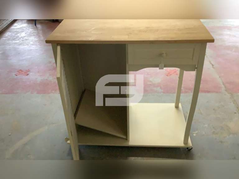 ISLAND FOR KITCHEN ON ROLLERS WITH DRAWER AND STORAGE Freije