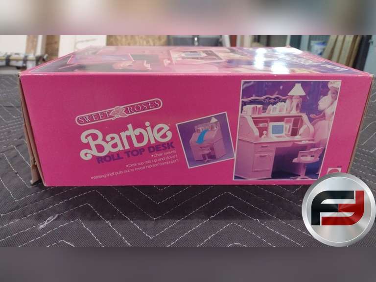BARBIE SWEET ROSES ROLL TOP DESK 3639 Freije & Freije Auctioneers