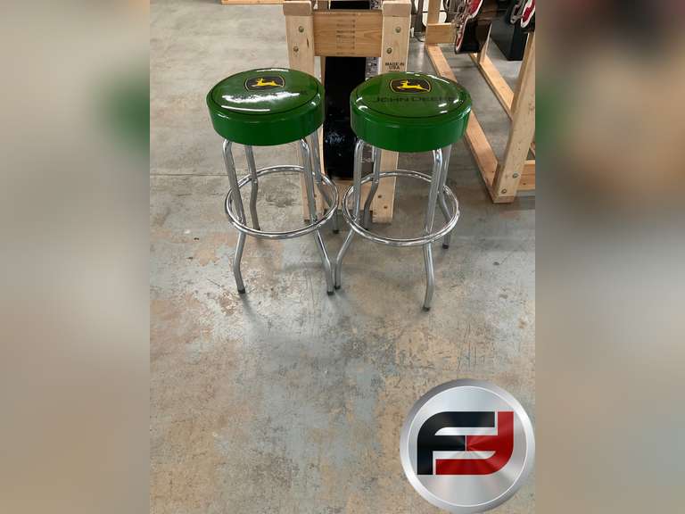 SET OF 2 36” JOHN DEERE BAR STOOLS Freije & Freije Auctioneers