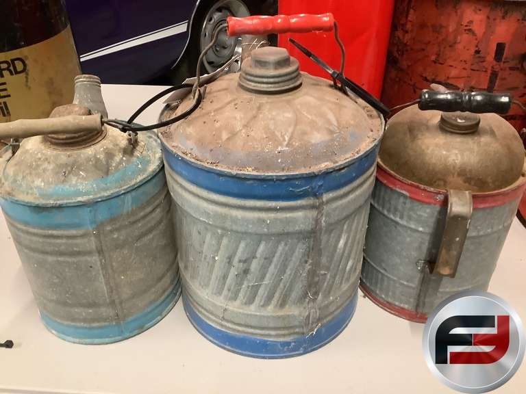 2 “1” GALLON METAL CANS AND “1” 2 GALLON METAL Freije & Freije