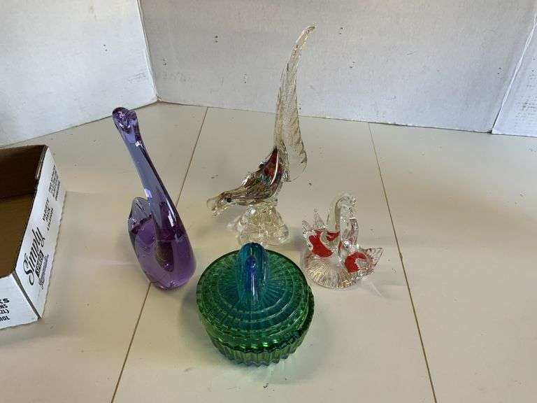 Decorative glass pieces Legacy Auction Company