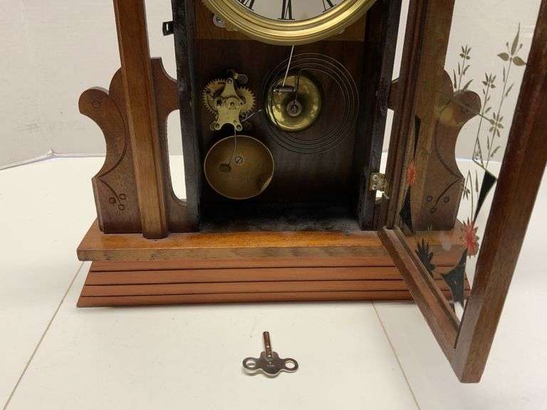 Vintage shelf clock 23 in tall Legacy Auction Company