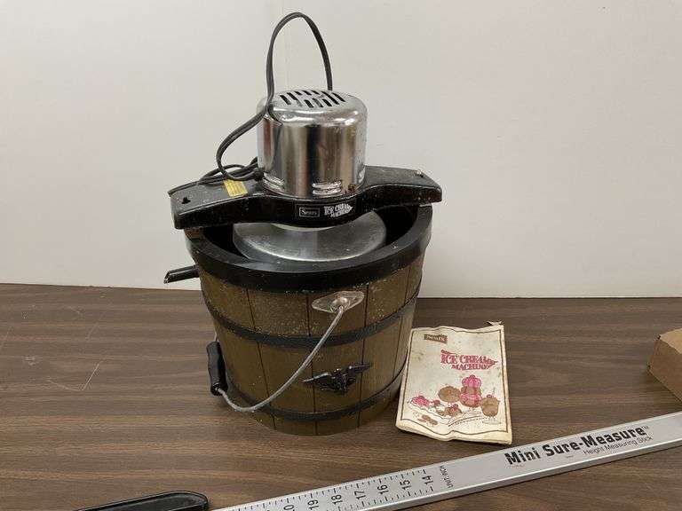 Sears Ice Cream Machine, runs Legacy Auction Company