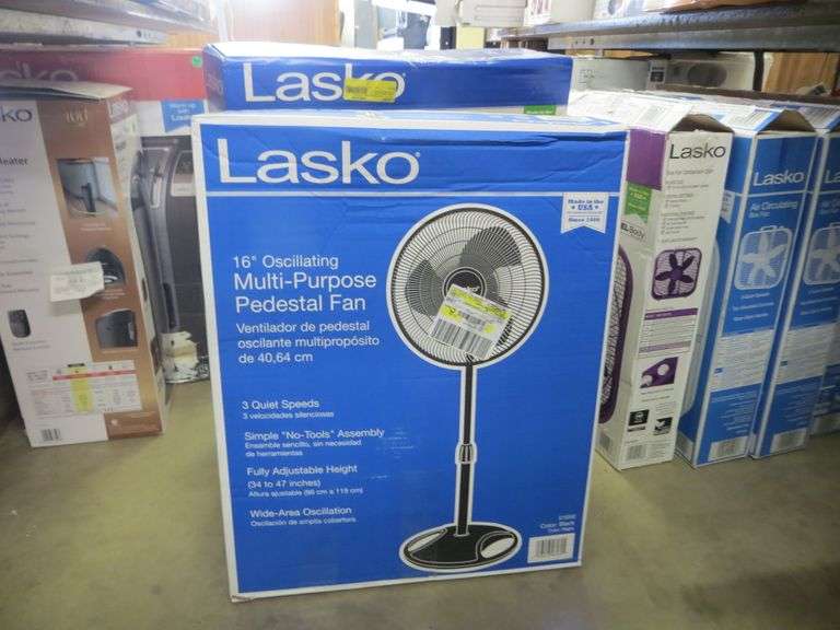 Lasko 16" Pedestal Floor Fan Lambrecht Auction, Inc.