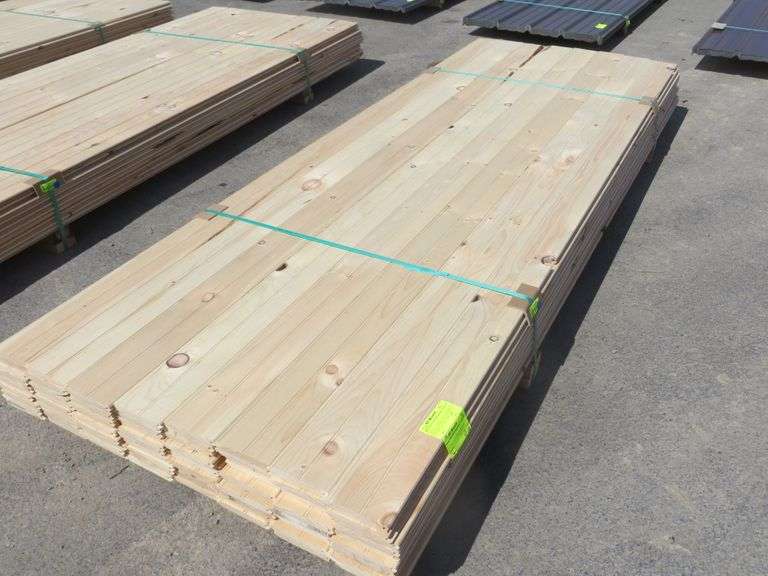 White Pine T&G Paneling 1" x 6" x 10' Lambrecht Auction, Inc.