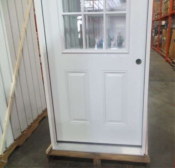 Exterior 9 Lite Door 36" x 80" LH Lambrecht Auction, Inc.