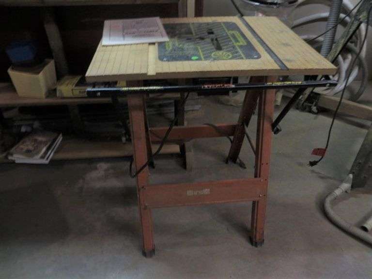 Hirsh Folding Saw Table Lambrecht Auction, Inc.