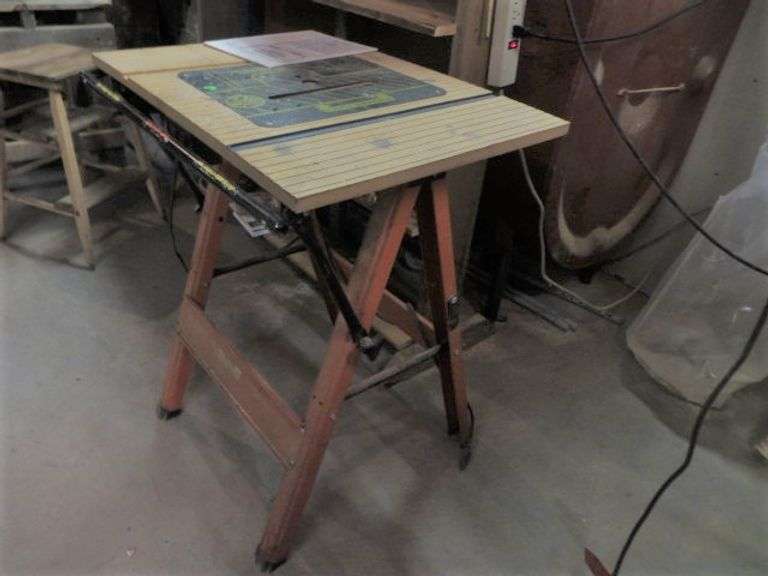 Hirsh Folding Saw Table Lambrecht Auction, Inc.
