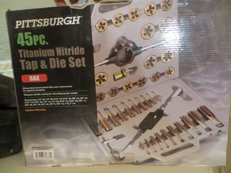 Pittsburgh 45 Piece Tap & Die Set SAE Lambrecht Auction, Inc.