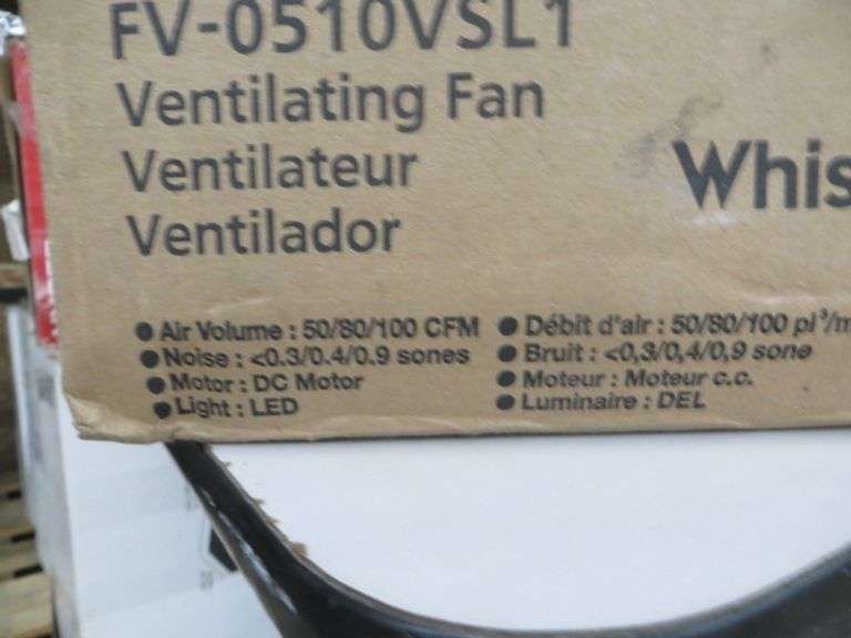 Panasonic Whisper Value DC Ventilation Fan - Lambrecht Auction, Inc.