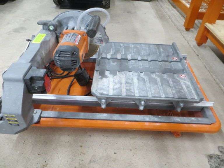 Ridgid R40312 7" Tile Saw Lambrecht Auction, Inc.