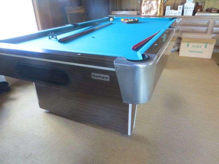 Gotham Pool Table 8'4" Long Lambrecht Auction, Inc.