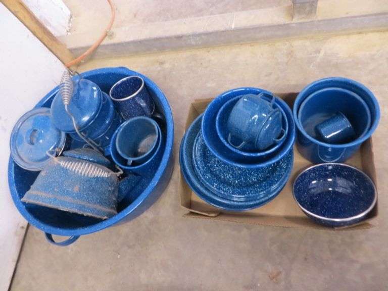 Enamel Camping Dishes Lambrecht Auction, Inc.