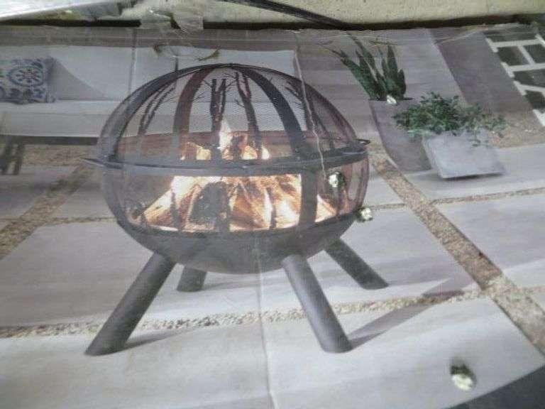 Hampton Bay 35" Outdoor Fire Globe - Lambrecht Auction, Inc.