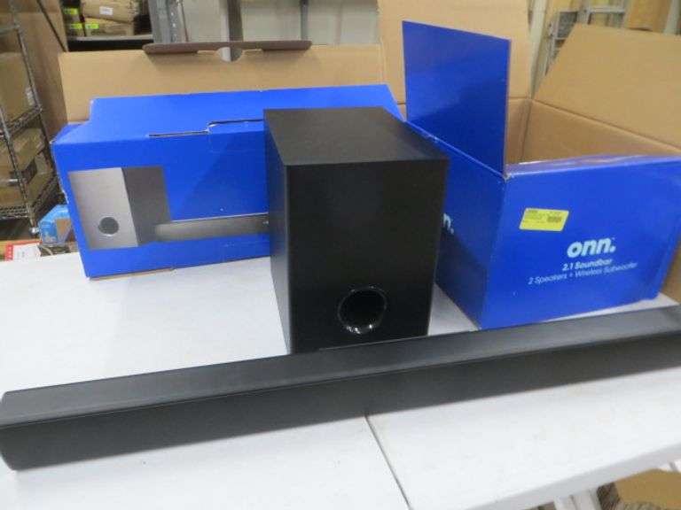 Onn 2.1 Soundbar System - Lambrecht Auction, Inc.