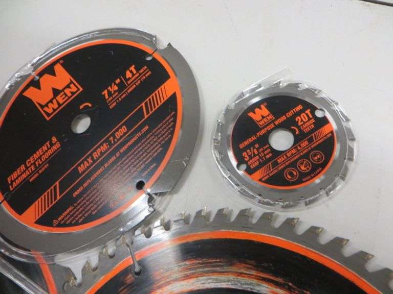 Wen Assorted Saw Blades Lambrecht Auction, Inc.