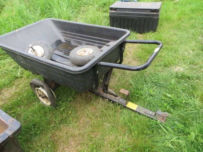 Dump Lawn Trailer w/Plastic Tub Lambrecht Auction, Inc.