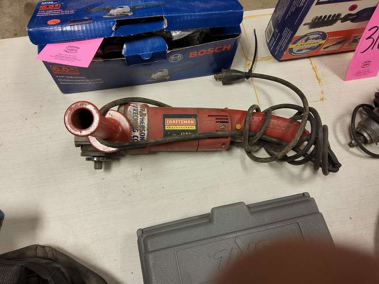 Craftsman elec. 7" angle grinder Lindsay Auctions & Realty LLC