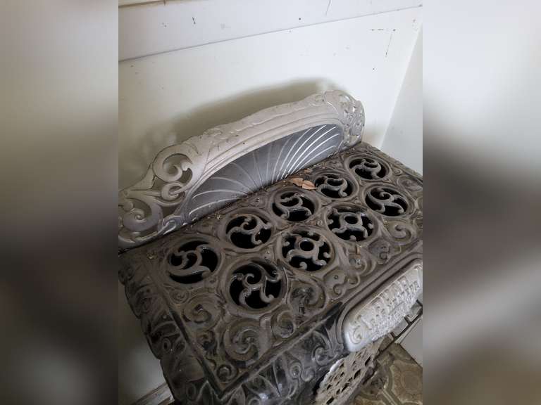 Quad gas heater (Quad Stove Mfg) ornate/vintage SEE PICS Lindsay