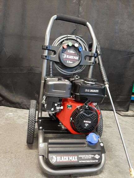 Black Max 3100 PSI Gas Pressure Washer - Lexington Online Auction