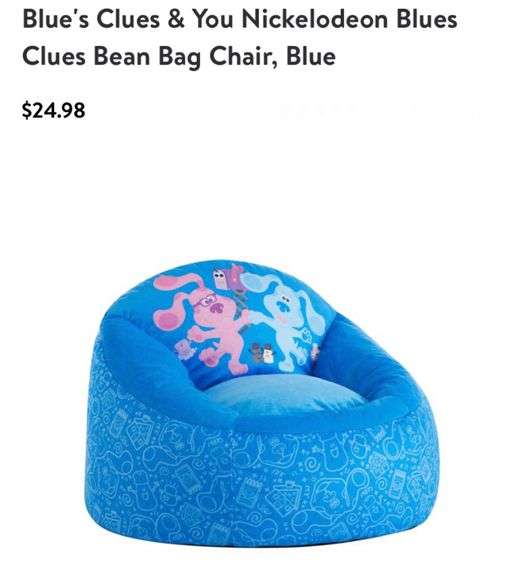 Blues clues bean bag chair Lexington Online Auction