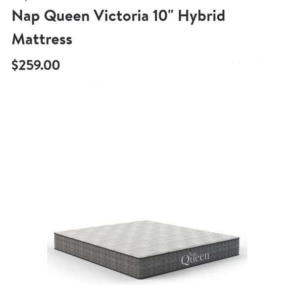 Nap Queen Victoria 10" Hybrid Mattress Lexington Online Auction