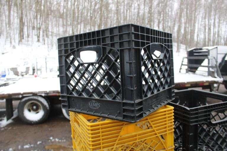 (15) Plastic Milk Crates Lee Real Estate & Auction Service