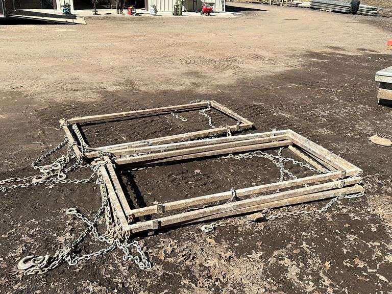 (3) Pairs of 8’ Concrete Form Baskets Lee Real Estate & Auction Service