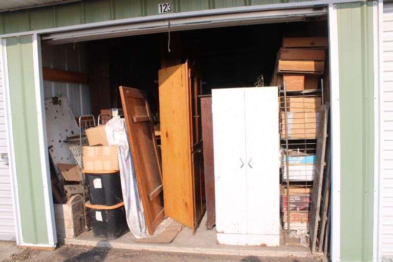Contents of abandon storage unit 123 Lee Real Estate & Auction Service