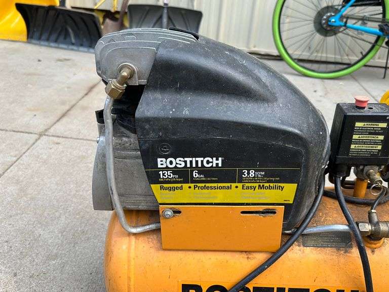 Bostitch 6 Gal Air Compressor - Lee Real Estate & Auction Service
