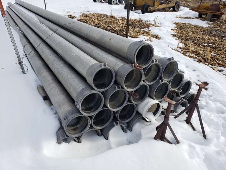 600FT. 8" Aluminum gated pipe Adam Marshall Land & Auction, LLC