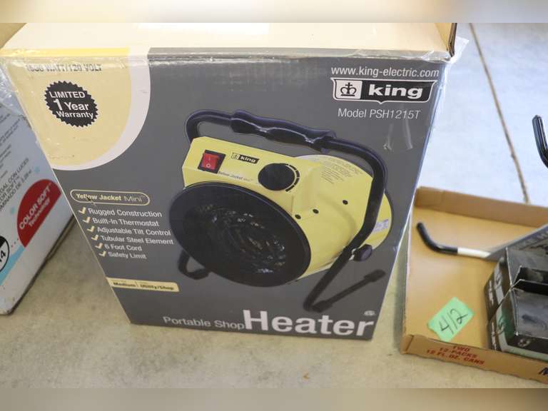 King portable shop heater Adam Marshall Land & Auction, LLC