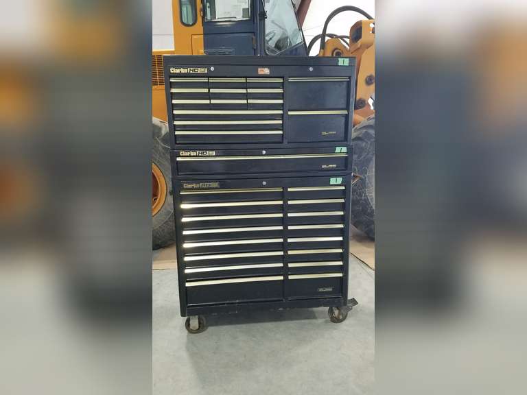 Clarke HD Plus Rolling Tool Chest Three Piece Adam Marshall Land & Auction, LLC
