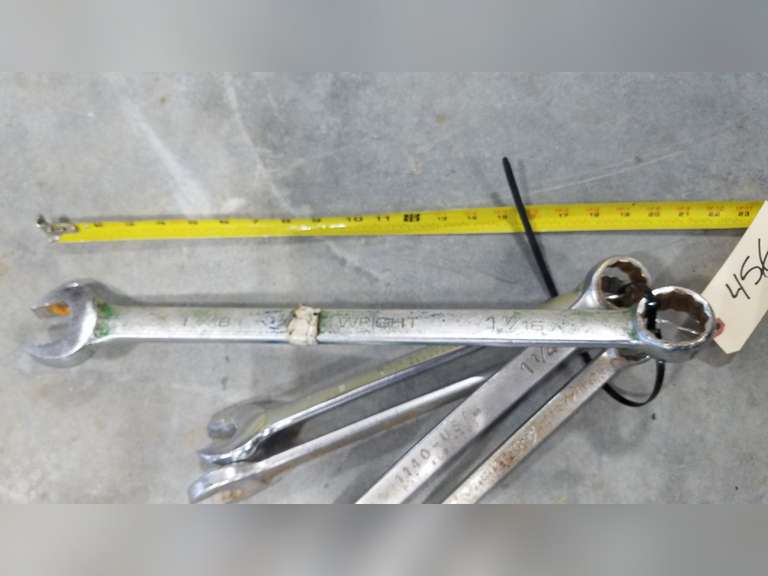 Wright Grip Standard Combination Large Wrench Set (5 pc) Adam