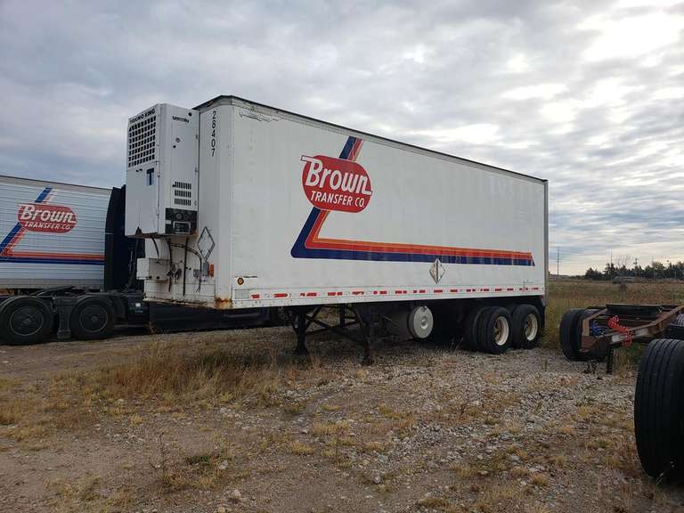 (North Platte, NE) 1987 Great Dane 28FT Pup Reefer Van Trailer 28407