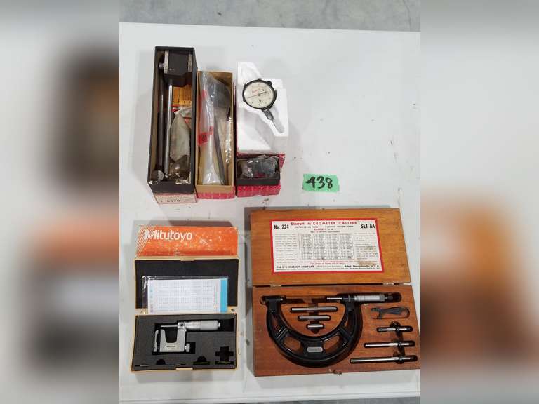 Starrett Micrometer Caliper No. 224 W/Box, Mitutoyo Micrometer Set