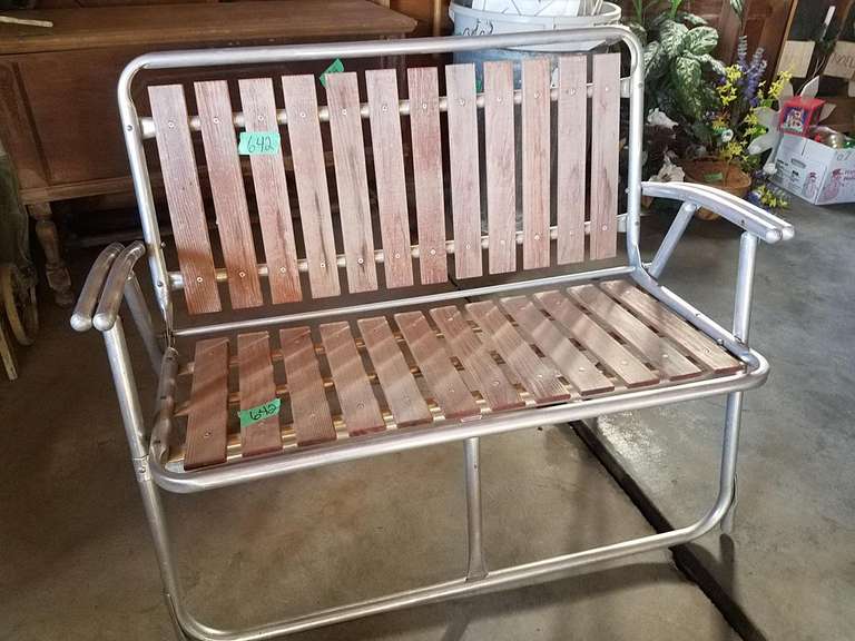 Folding Lawn Bench Adam Marshall Land & Auction, LLC