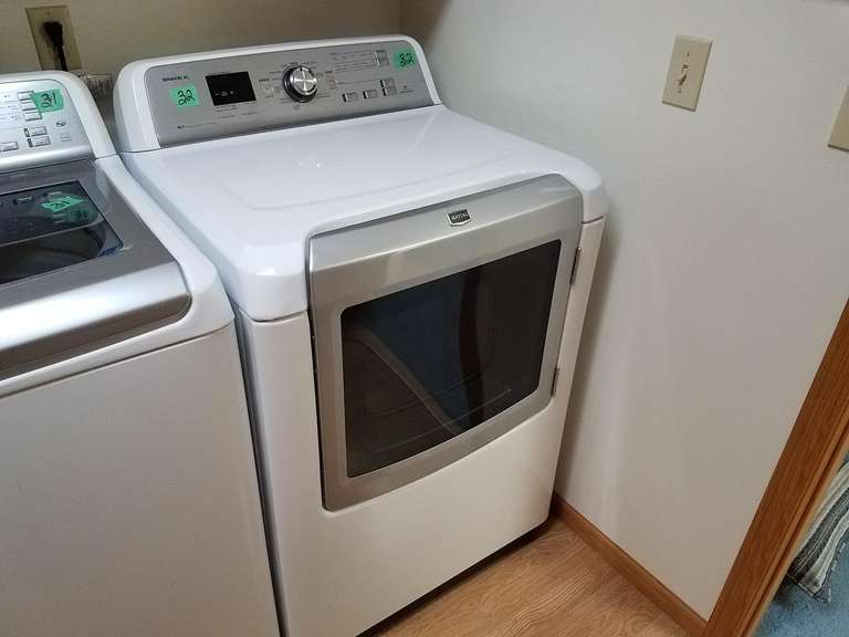 Maytag Bravos XL electric dryer Adam Marshall Land & Auction, LLC