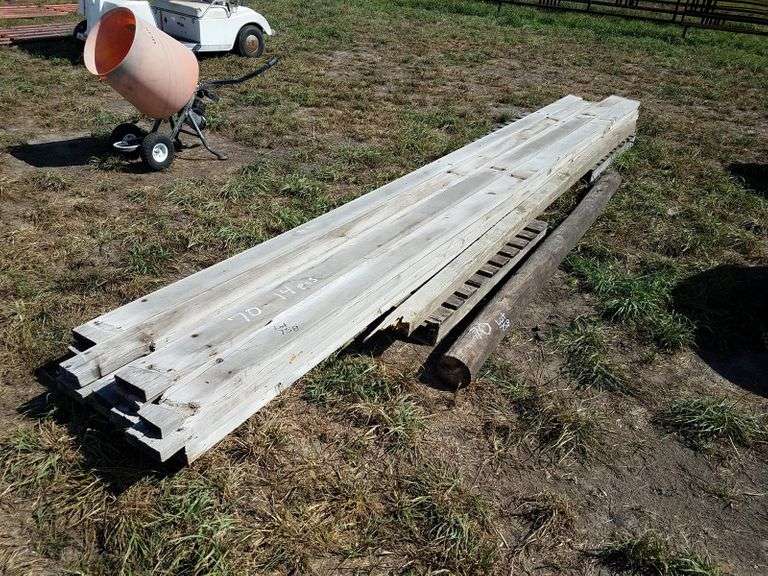 (14) 2x618FT Boards & 6"x9FT Post Adam Marshall Land & Auction, LLC