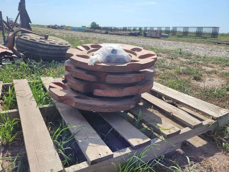 (4) Allis Chalmers WD45 Rear Wheel Weights Adam Marshall Land