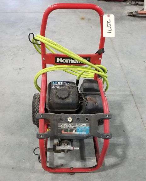 Homelite 2700 PSI Gas Power Washer - Adam Marshall Land & Auction, LLC