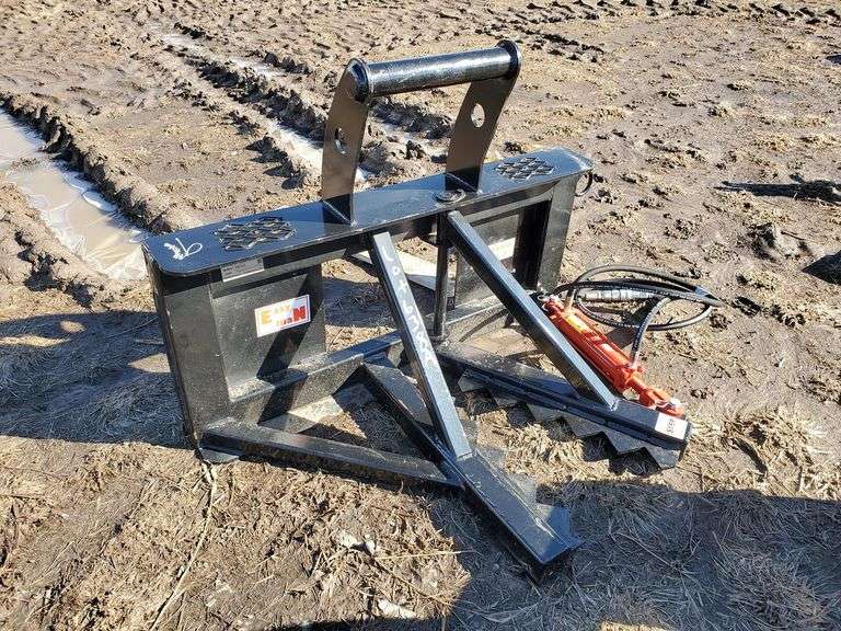 Unused Easy Man Post Puller w/ H Frame for Skid Steer Adam Marshall
