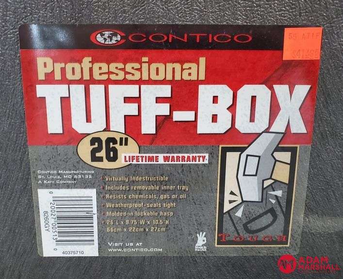 Contico TuffBox 26" Tool Box Adam Marshall Land & Auction, LLC