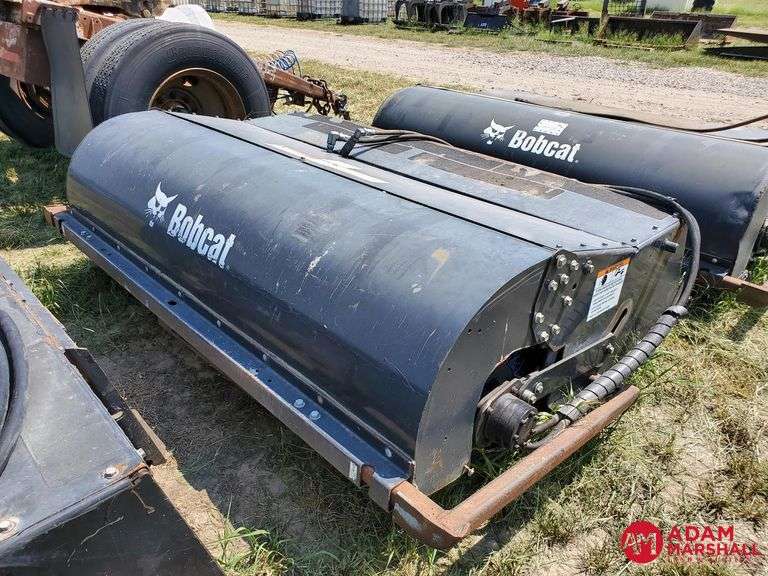 Bobcat 84"/7' Box Broom Sweeper Bucket Adam Marshall Land & Auction, LLC