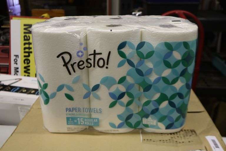 Presto 12 count Paper Towels Matthews Auctioneers