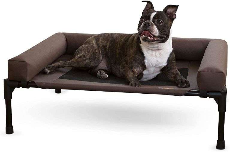 Original Bolster Pet Cot Outdoor Elevated Dog Bed with Removable