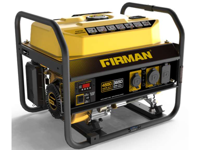 Electric Start Firman 4550/3650 Gas Generator Includes 7 Day Warranty