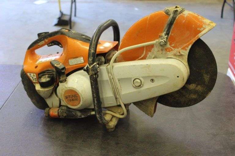 STIHL TS420 Concrete Saw Matthews Auctioneers